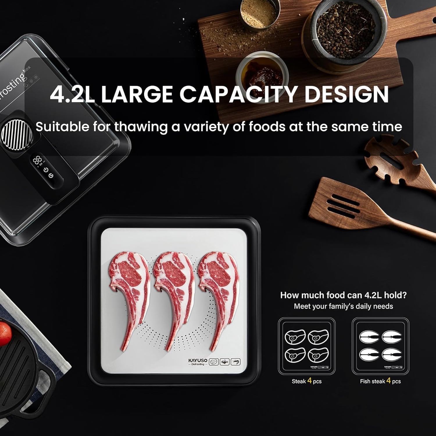 The Smart Thaw™ — Rechargeable Rapid Defrosting Tray